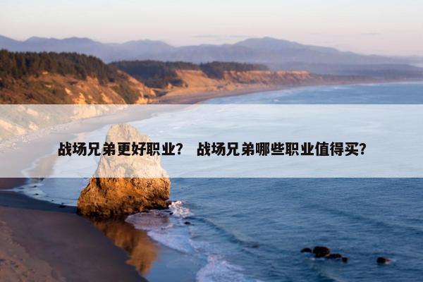 战场兄弟更好职业？ 战场兄弟哪些职业值得买？
