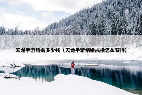 天龙手游结婚多少钱（天龙手游结婚戒指怎么获得）