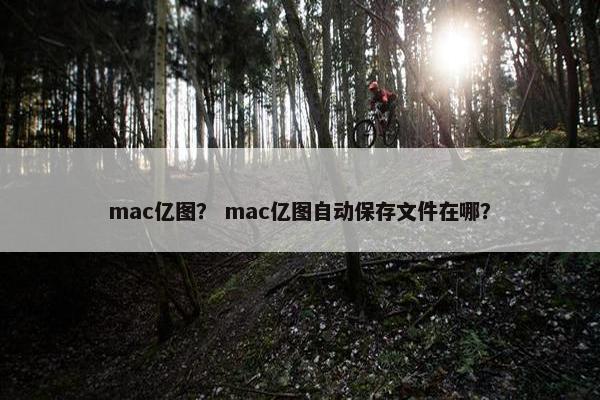 mac亿图？ mac亿图自动保存文件在哪？