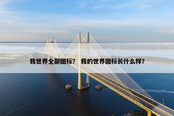 我世界全部图标？ 我的世界图标长什么样？