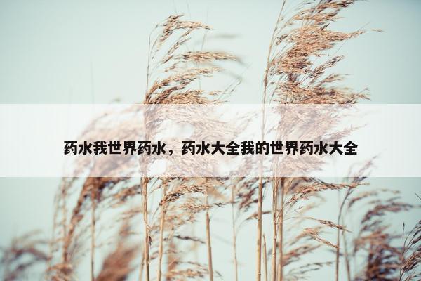 药水我世界药水，药水大全我的世界药水大全