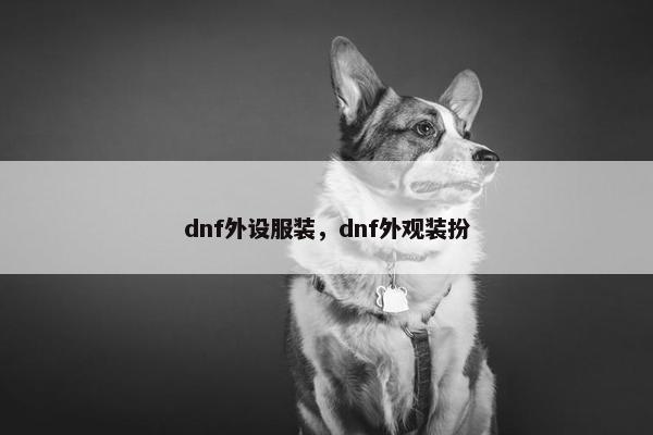 dnf外设服装，dnf外观装扮