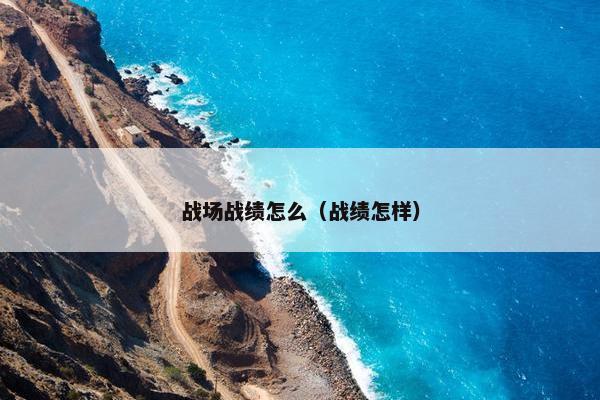 战场战绩怎么（战绩怎样）