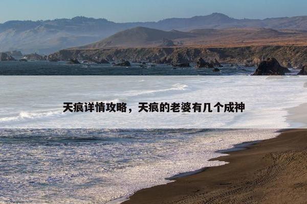 天痕详情攻略，天痕的老婆有几个成神
