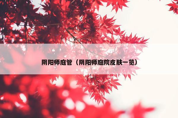 阴阳师庭管（阴阳师庭院皮肤一览）