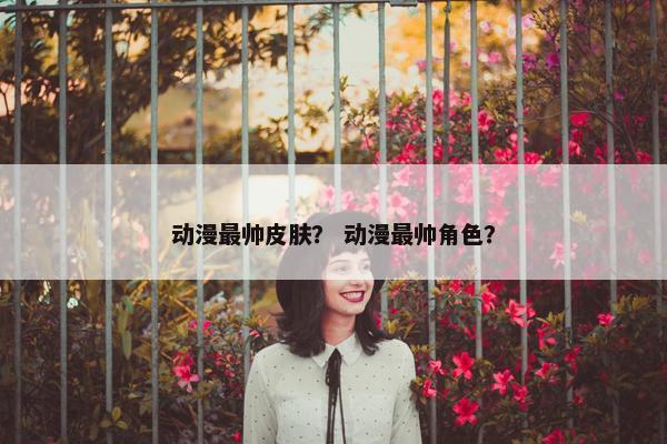 动漫最帅皮肤？ 动漫最帅角色？
