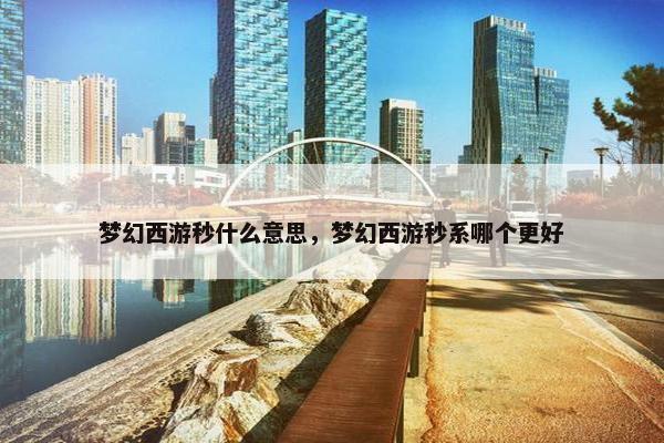 梦幻西游秒什么意思，梦幻西游秒系哪个更好