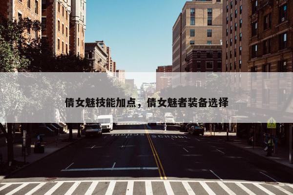 倩女魅技能加点，倩女魅者装备选择