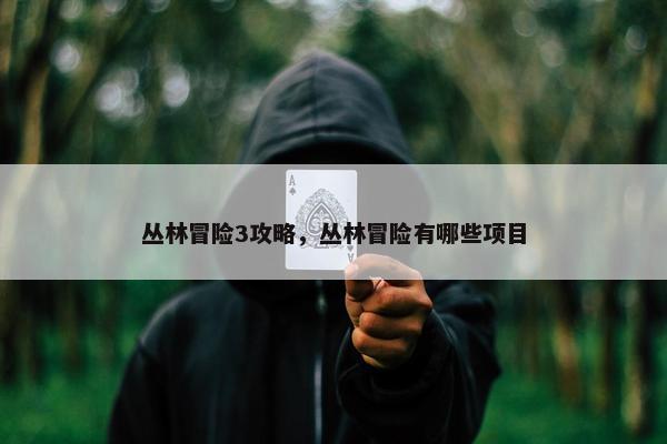 丛林冒险3攻略，丛林冒险有哪些项目