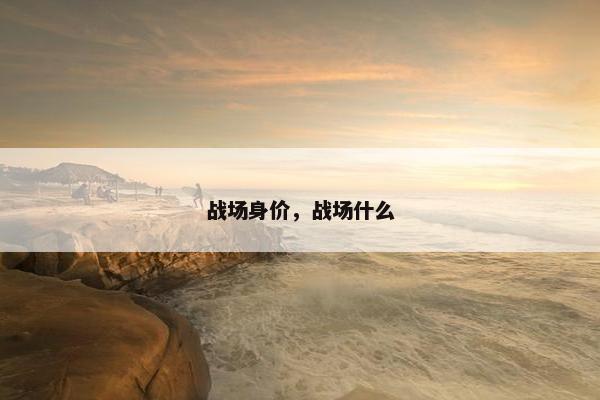 战场身价，战场什么