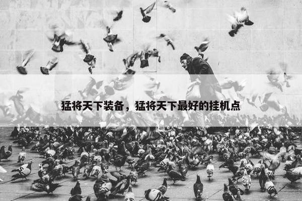 猛将天下装备，猛将天下最好的挂机点