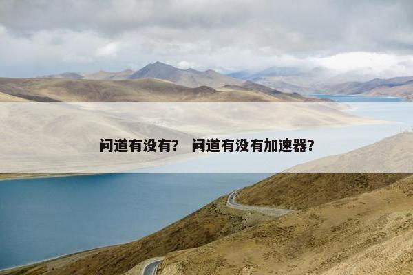 问道有没有？ 问道有没有加速器？