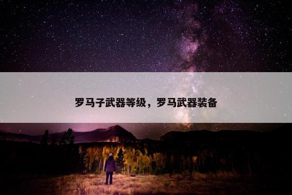 罗马子武器等级，罗马武器装备
