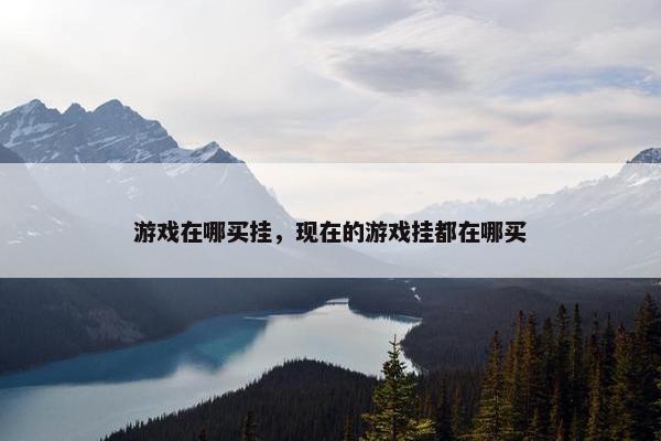 游戏在哪买挂，现在的游戏挂都在哪买