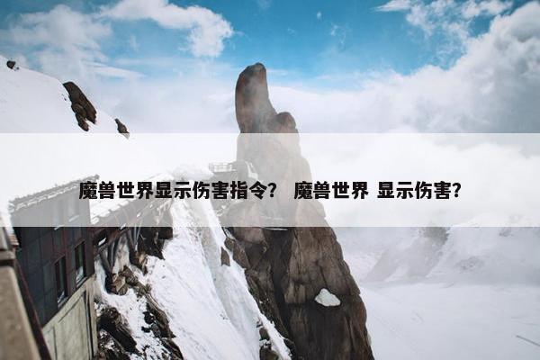 魔兽世界显示伤害指令？ 魔兽世界 显示伤害？