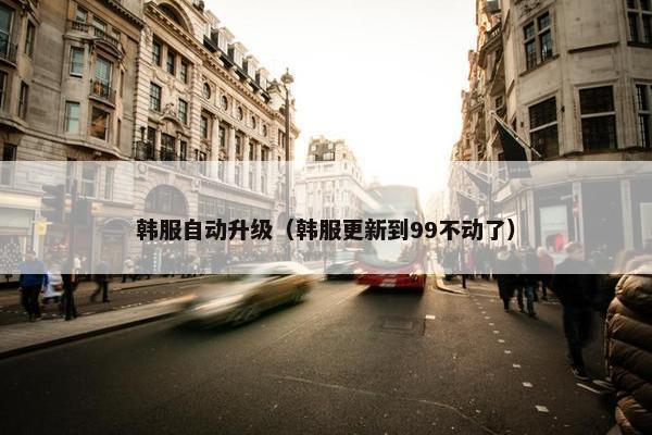 韩服自动升级（韩服更新到99不动了）