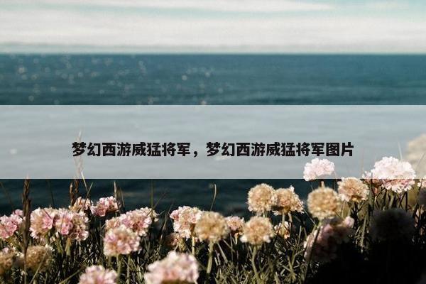 梦幻西游威猛将军，梦幻西游威猛将军图片