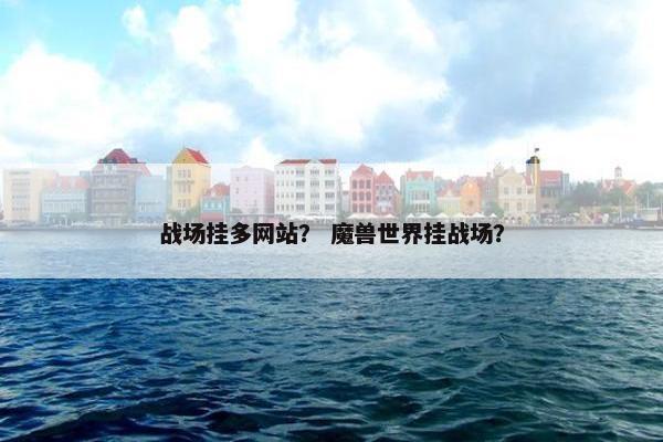 战场挂多网站？ 魔兽世界挂战场？
