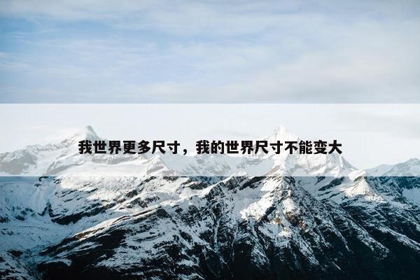 我世界更多尺寸，我的世界尺寸不能变大