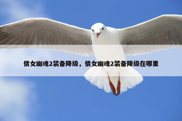 倩女幽魂2装备降级，倩女幽魂2装备降级在哪里
