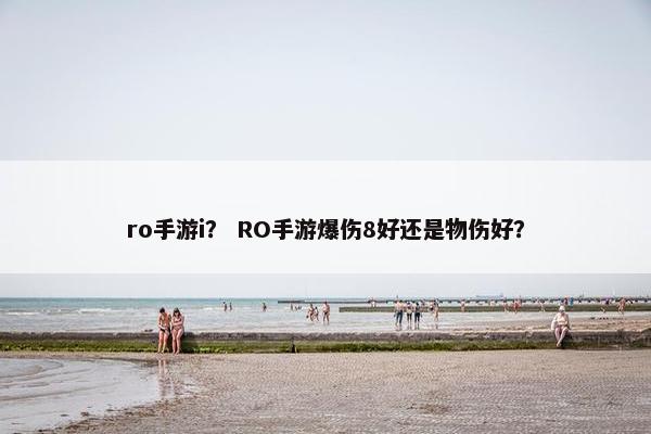 ro手游i？ RO手游爆伤8好还是物伤好？