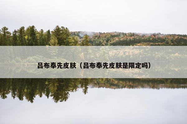 吕布奉先皮肤（吕布奉先皮肤是限定吗）