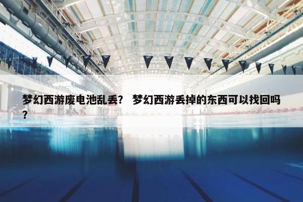 梦幻西游废电池乱丢？ 梦幻西游丢掉的东西可以找回吗？