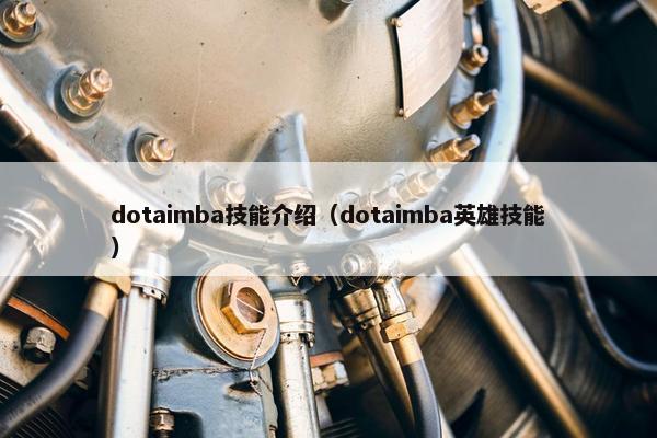 dotaimba技能介绍（dotaimba英雄技能）