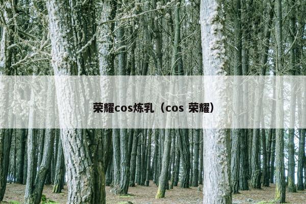荣耀cos炼乳（cos 荣耀）
