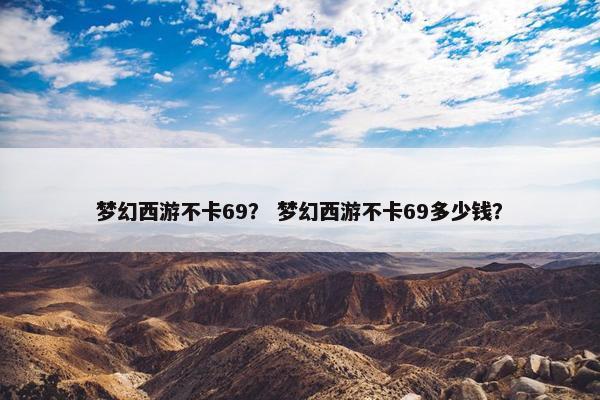 梦幻西游不卡69？ 梦幻西游不卡69多少钱？