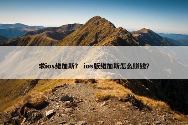 求ios维加斯？ ios版维加斯怎么赚钱？