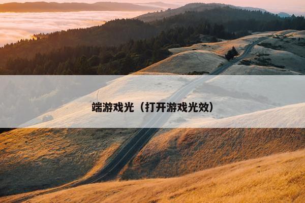 端游戏光（打开游戏光效）