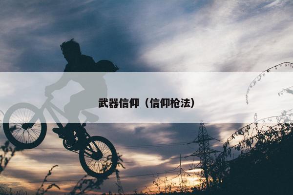 武器信仰（信仰枪法）