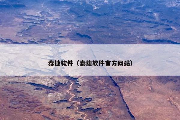 泰捷软件（泰捷软件官方网站）