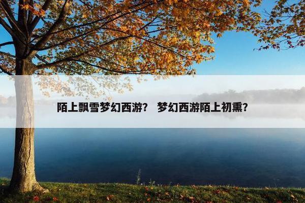 陌上飘雪梦幻西游？ 梦幻西游陌上初熏？