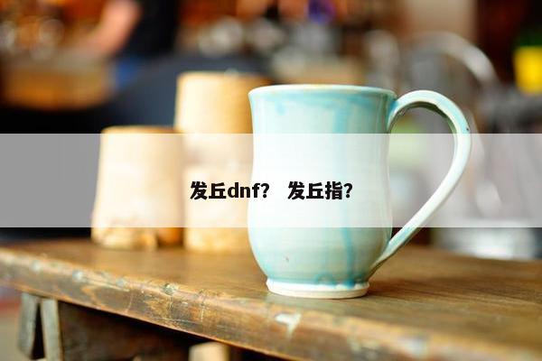 发丘dnf？ 发丘指？