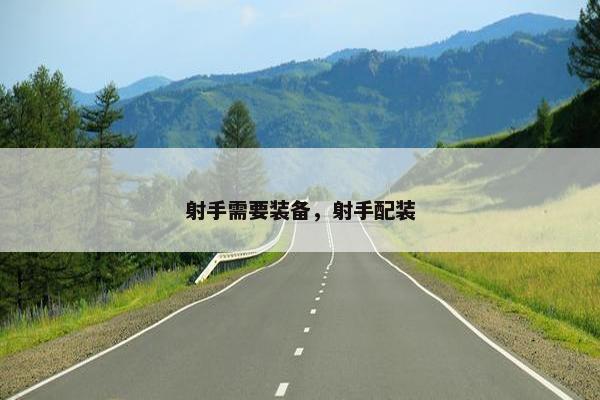 射手需要装备，射手配装