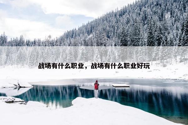 战场有什么职业，战场有什么职业好玩