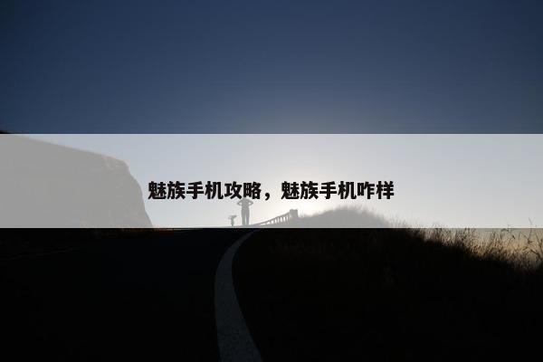 魅族手机攻略，魅族手机咋样