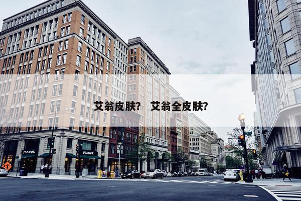 艾翁皮肤？ 艾翁全皮肤？