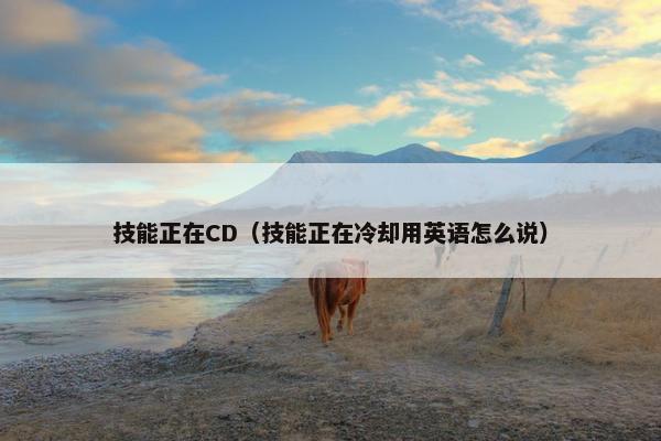 技能正在CD（技能正在冷却用英语怎么说）