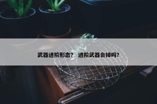 武器进阶形态？ 进阶武器会掉吗？