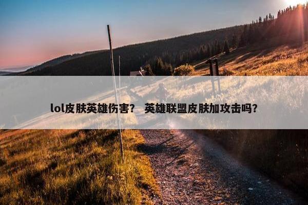 lol皮肤英雄伤害？ 英雄联盟皮肤加攻击吗？