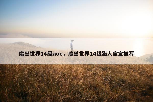 魔兽世界14级aoe，魔兽世界14级猎人宝宝推荐