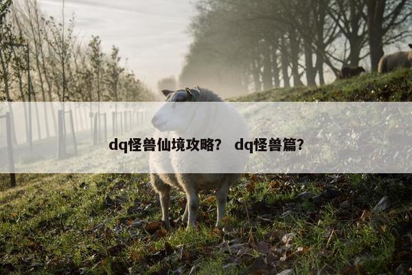 dq怪兽仙境攻略？ dq怪兽篇？