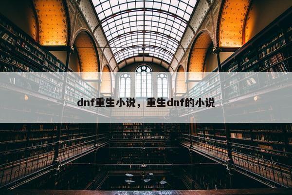 dnf重生小说，重生dnf的小说