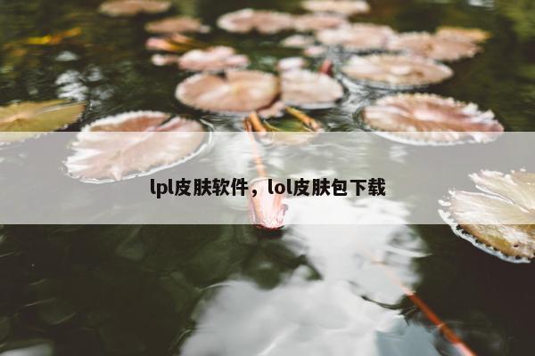 lpl皮肤软件，lol皮肤包下载