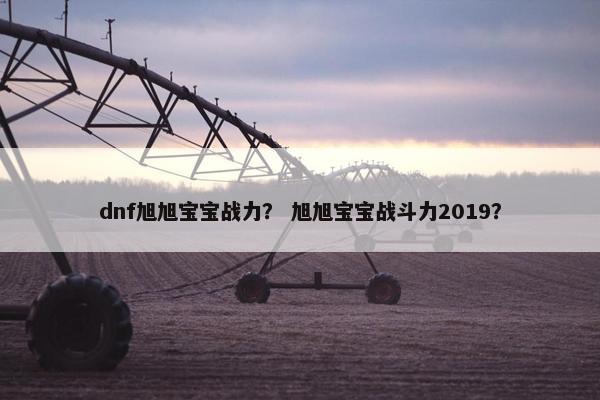 dnf旭旭宝宝战力？ 旭旭宝宝战斗力2019？