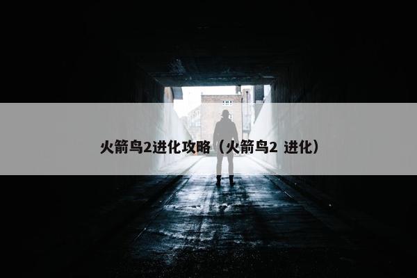 火箭鸟2进化攻略（火箭鸟2 进化）