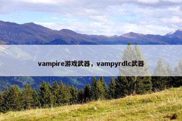 vampire游戏武器，vampyrdlc武器